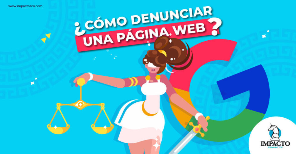 denunciar una página web